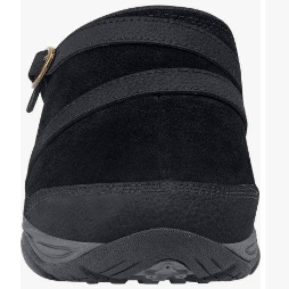 Easy Spirit Equinox Clog Sporty style Women 8.5M Black suede MSRP $68 New - Picture 3 of 4